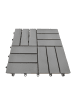 home24 33er-Set Terrassenfliese Granyo 30x30 cm in Grau