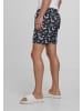 Urban Classics Urban Classics Badeshorts in black/white