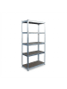 relaxdays Schwerlastregal in Silber - (B)75 x (H)150 x (T)30 cm