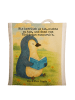 Mr. & Mrs. Panda Tote Bag Pinguin Buch Design mit Spruch in Weiß