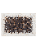 Beliani Patchwork OKCULU in Braun/Beige/Schwarz - (W) 140 x (H) 0.6 x (L) 200 cm