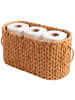 relaxdays Toilettenpapier Aufbewahrung in Natur - (B)40 x (H)25 x (T)16,5 cm