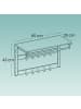 VASAGLE Wandgarderobe Barnet-old in Eichenfarben - (B)65 x (H)42 x (T)30 cm