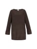 usha WHITE LABEL Sweater in dark brown melange