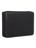 Braun Büffel Arezzo Kreditkartenetui RFID Schutz Leder 11.5 cm in schwarz