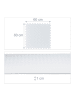 relaxdays 32 x Bodenschutzmatte in Weiß - (B)60 x (H)60 cm