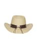IZIA Women Hat in Beige Turquoise
