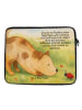 Mr. & Mrs. Panda Laptoptasche Hund Marienkäfer Design mit Spruch in Weiß