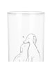 Mr. & Mrs. Panda Longdrinkglas Hunde Liebe ohne Spruch in Transparent