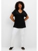 sheego T-Shirt in schwarz
