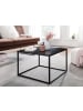 KADIMA DESIGN Couchtisch Industrial | Metall Schwarz, 60x60cm, Quadratisch in Schwarz