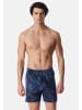 Schiesser Boxershorts Single Jersey in Dunkelblau / blau