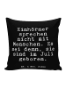 Mr. & Mrs. Panda Kissen Einhörner sprechen nicht mit... mit Spruch in Schwarz