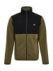 Threadbare Fleecejacke THBGlacier in Khaki / schwarz