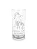 Mr. & Mrs. Panda Wasserglas Fuchs Weihnachten mit Spruch in Transparent