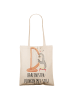 Mr. & Mrs. Panda Tasche Baumwolle Harfe mit Stil mit Spruch in Creme