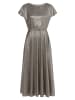 SWING Abendkleid in gold silber - 0001