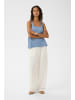 Soaked in Luxury Kurzarm-Bluse SLAdelita Baggy fit in Light Blue Denim