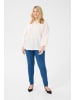 KAFFE curve Langarm-Bluse KClinna in Chalk