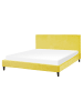 Beliani 3-tlg Doppelbett FITOU in Gelb/Braun