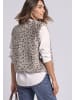 Street One Fake-Fur Weste mit Zipper und Taschen in Clay Sand