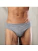 Erwin Müller Baumwolle, Single-Jersey Slip 2er-Pack in grau meliert