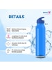 elasto Trinkflasche Active "Wave" in transparent-blau/standard-blau PP - 650 ml