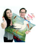 Mr. & Mrs. Panda kissen bedruckt Storch Design ohne Spruch in Weiß