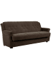 58 aufm Kessel SOFA 3-Sitzer mit Bettfunktion Kaylyn Flockstoff braun