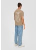 QS T-Shirt in 82D0_sandfarben