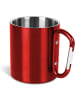 Normani Outdoor Sports Kochgeschirr, Tasse, Besteck, Teesieb in Rot