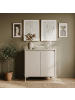 CALICOSY Sideboard NERIO in Beige - (W) 81  x (H) 87  x (L) 40  cm