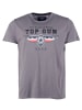 TOP GUN T-Shirt TG20213022 in dark anthra