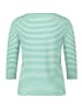 Betty Barclay Ringelshirt mit U-Boot-Ausschnitt in Green/Cream