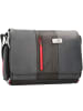 Piquadro Urban Messenger Leder 36 cm Laptopfach in grey black