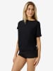 super.natural Merino T-Shirt W YOGA LOOSE TEE in schwarz