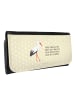 Mr. & Mrs. Panda Damengeldbeutel Storch mit Spruch in Gelb Pastell