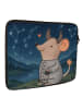Mr. & Mrs. Panda Laptop Tasche Stier Astrologie Design ohne Spruch in Weiß