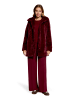 BETTY & CO Outdoorjacke mit Kunstfellkragen in Fall Burgundy