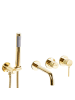 Beliani Wannenarmaturen JAVIRA in Gold - (W) 31 x (H) 164 x (L) 21 cm