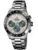 Festina Damenuhr Chronograph Anthrazit/Türkis