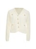 CARNEA Damen Strickjacke in Wollweiss