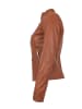 JILANI Lederjacke Lammnappa in Cognac