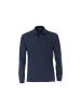 CASAMODA Poloshirt langarm für Herren in blau