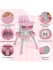 COSTWAY Hochstuhl Baby 16 in 1 in Rosa