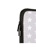 Mr. & Mrs. Panda Notebook Tasche Einhorn Radfahrer ohne Spruch in Grau Pastell