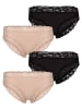 Skiny Rioslip Modal Lace in black-beige