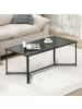 FineBuy Couchtisch in Schwarz / Glas / 100x50x42