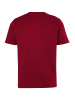 Men Plus Kurzarm T-Shirt in burgunderrot