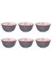 Butlers Butlers Schale ORNAMENTS 6er-Set in Rot